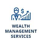 Wealth management icon links to page detailing saving and investing strategies from California Highway Patrol Credit Union.