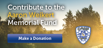 Button to donate to Officer Aaron Weikert Memorial Fund.