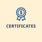 Checking icon links to page detailing certificate offerings from CAHPCU