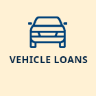 Vehicle loans icon links to page detailing vehicle loans available from CAHPCU
