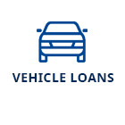 Vehicle loans icon links to page detailing vehicle loans available from CAHPCU